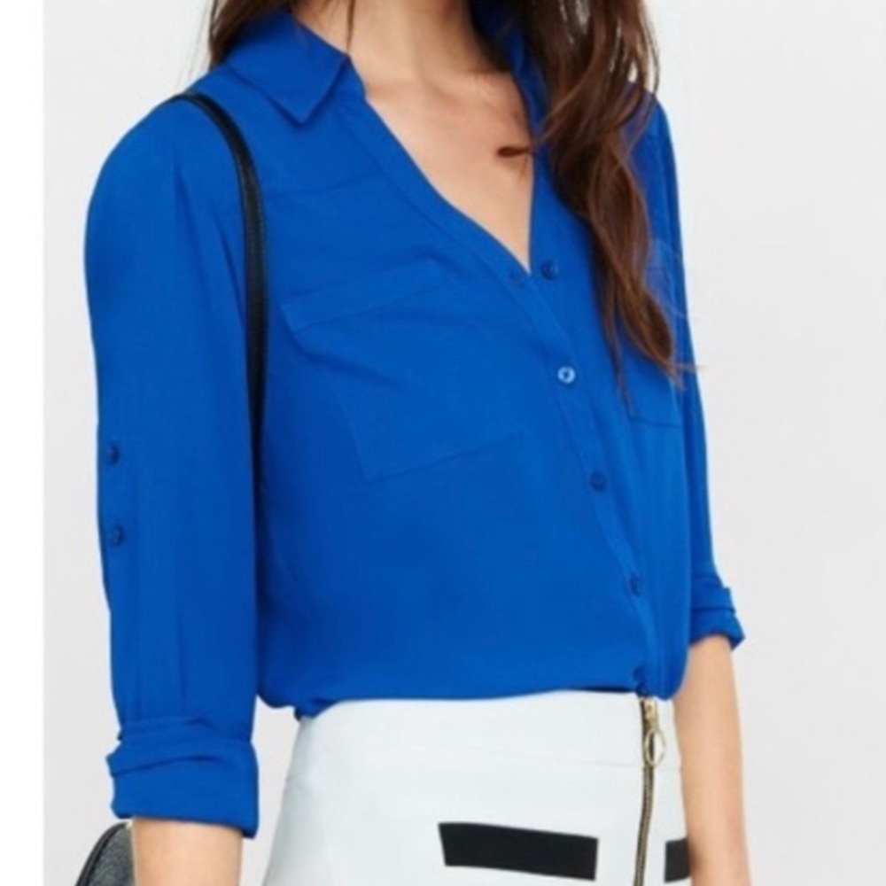 Express Slim Fit Portofino Shirt